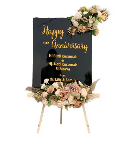Papan Bunga Akrilik Anjun