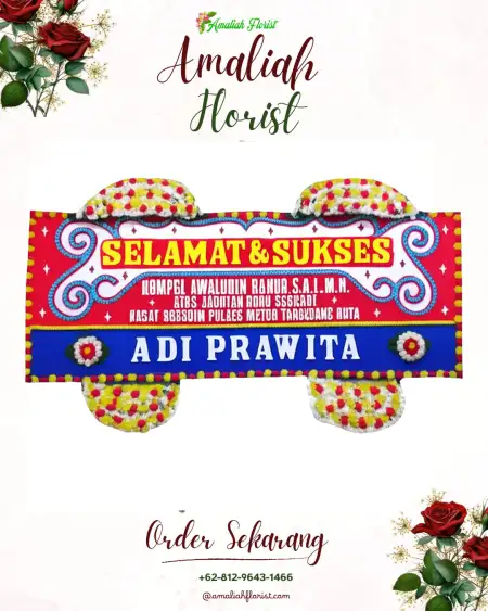 Papan Bunga Ucapan Selamat Anjun